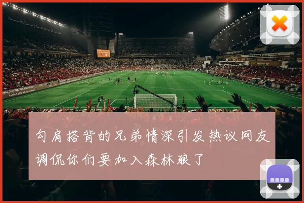 勾肩搭背的兄弟情深引发热议网友调侃你们要加入森林狼了